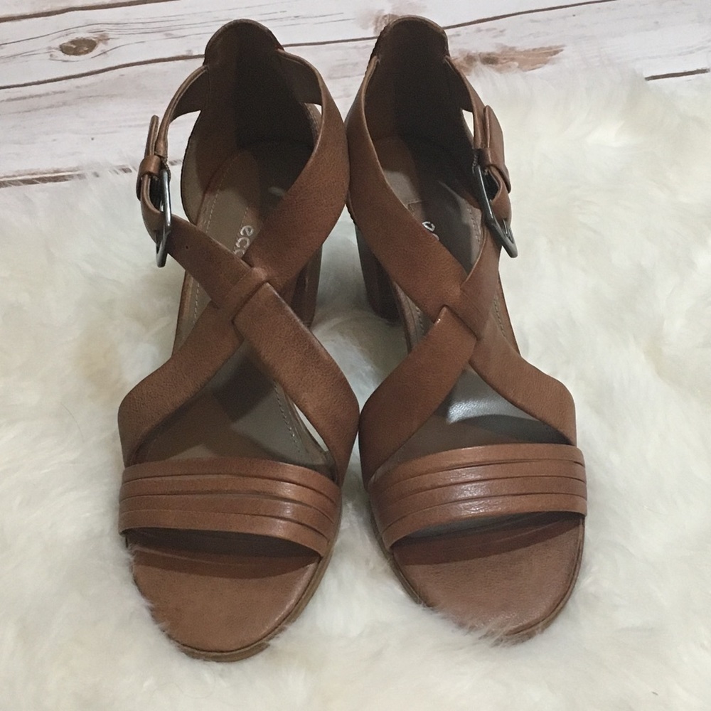ECCO Womens Shape 65 Block Heel Dress Sandal